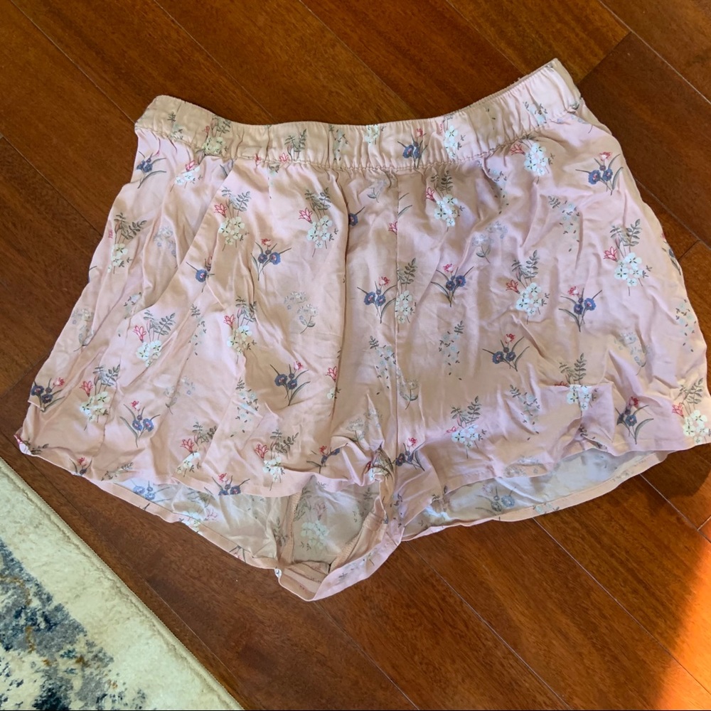 Pink Floral Flow Shorts